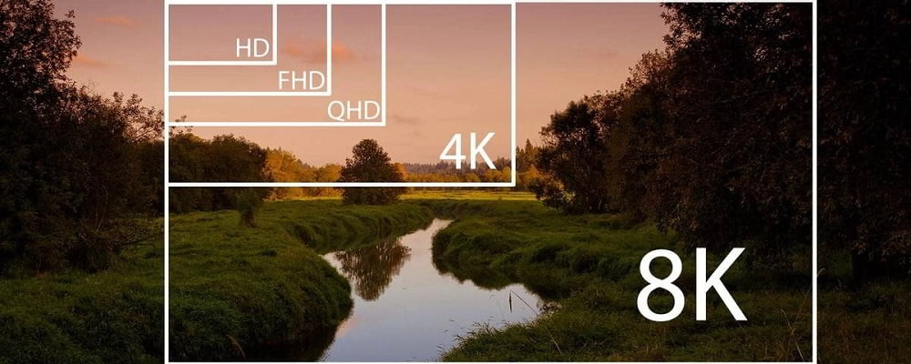 مقایسه رزولوشن صفحه نمایش تلویزیون